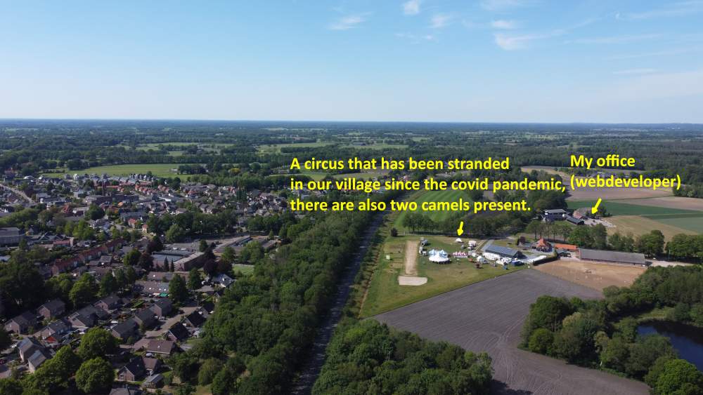 Just outside the village Laren in the east of the Netherlands